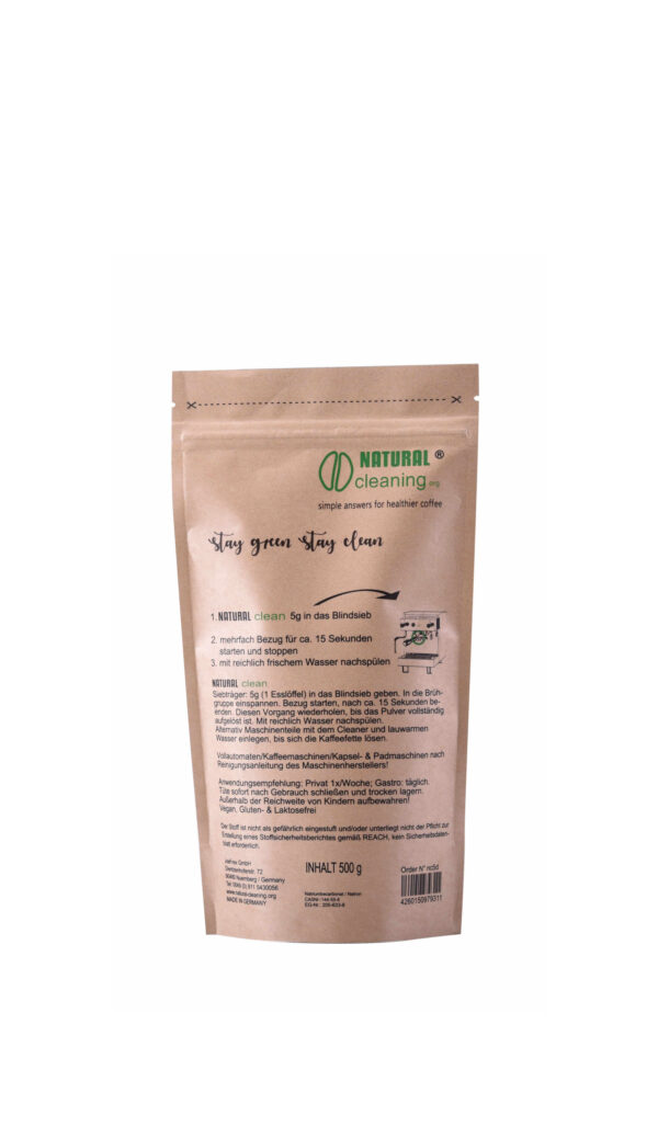 NATURAL Clean 500g Coffee Machine Cleaner - Image 2